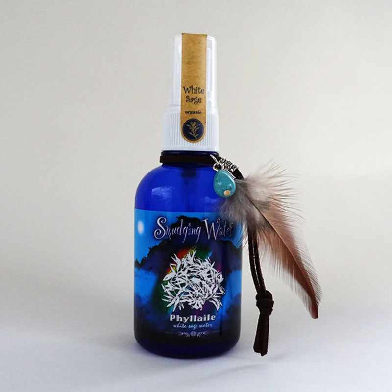 スマッジングウォーター(ホワイトセージのスプレー)70ml 月 ブルーボトル《浄化・気分のリセット》