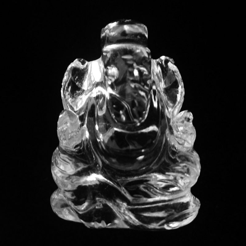ガネーシュヒマール産ヒマラヤ水晶》ガネーシャ像D(小)14g