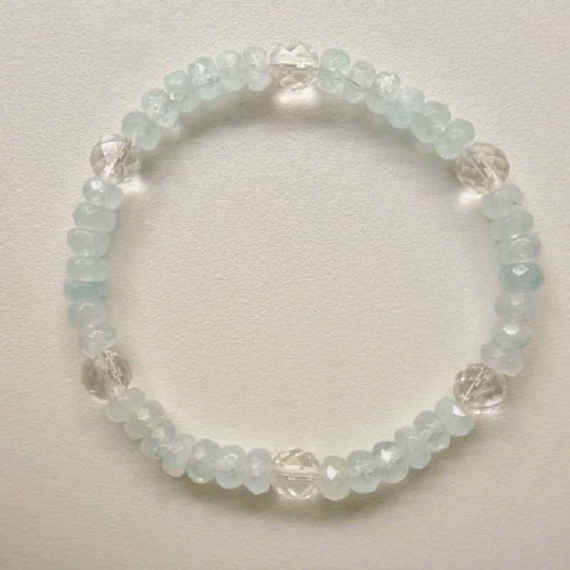 Aquamarine&Crystal(アクアマリンAAA/水晶)