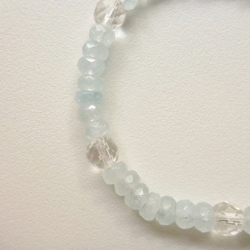 Aquamarine&Crystal(アクアマリンAAA/水晶)
