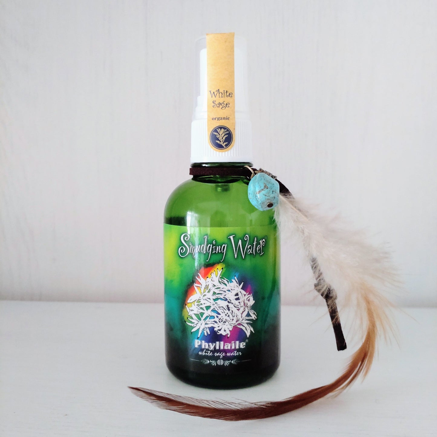 スマッジング・ウォーター(ホワイトセージのスプレー)70mlグリーンボトル《浄化・気分のリセット》