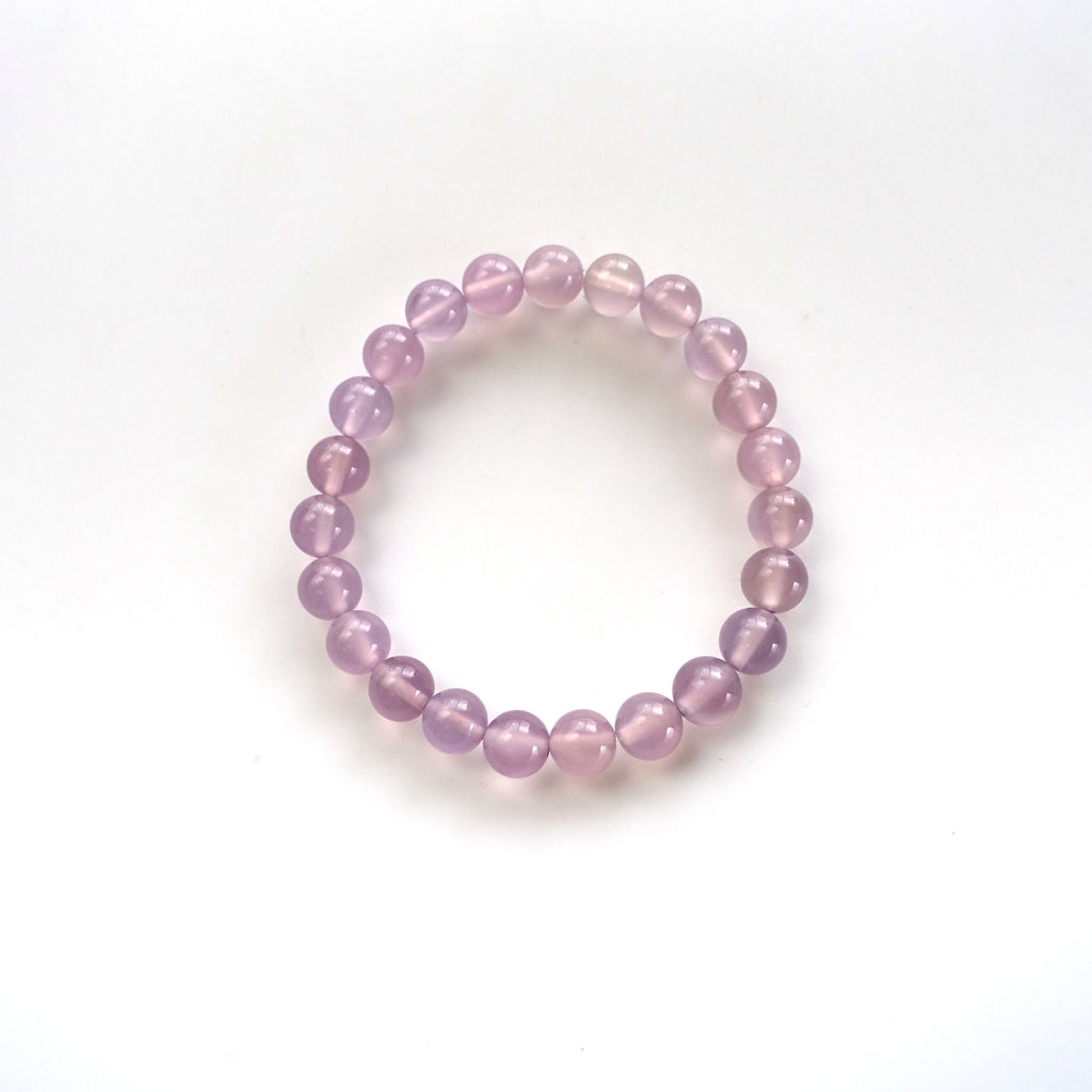 ラベンダーカルセドニー8mmブレスレット《184mm》精神と脳のリラックス【ポスト投函対応可能商品】