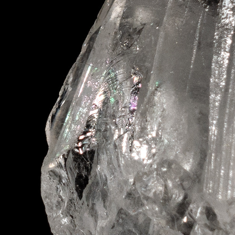 【送料無料】水晶ポイント(アーカンソー産)《タイムリンクパスト/レインボー》51mm/44g