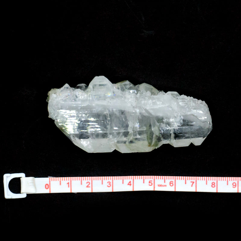 【送料無料】ファーデンクォーツ クラスター(パキスタン産)《タビュラー/レインボー/クローライト入》79mm/59g