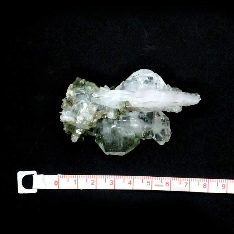 【送料無料】ファーデンクォーツ クラスター(パキスタン産)《タビュラー/レインボー/クローライト》74mm/52g