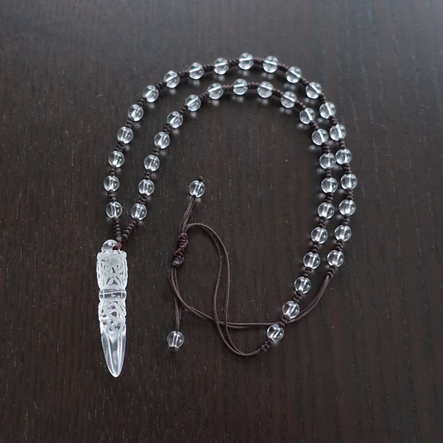 水晶プルパ(金剛杭) ネックレス《チベット法具》【ポスト投函対応可能商品】
