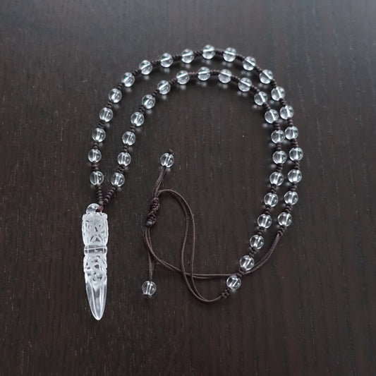 水晶プルパ(金剛杭) ネックレス《チベット法具》【ポスト投函対応可能商品】