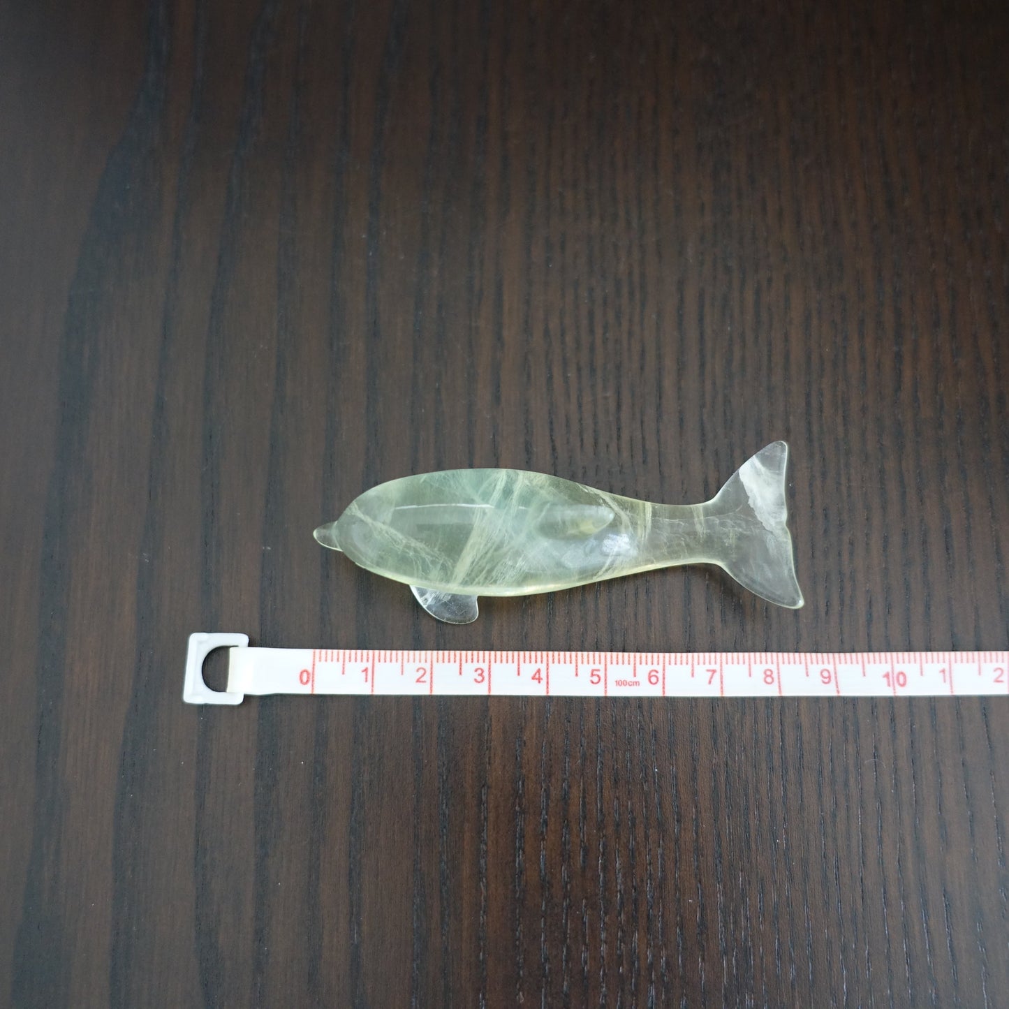 グリーンフローライト イルカ彫刻《8cm》