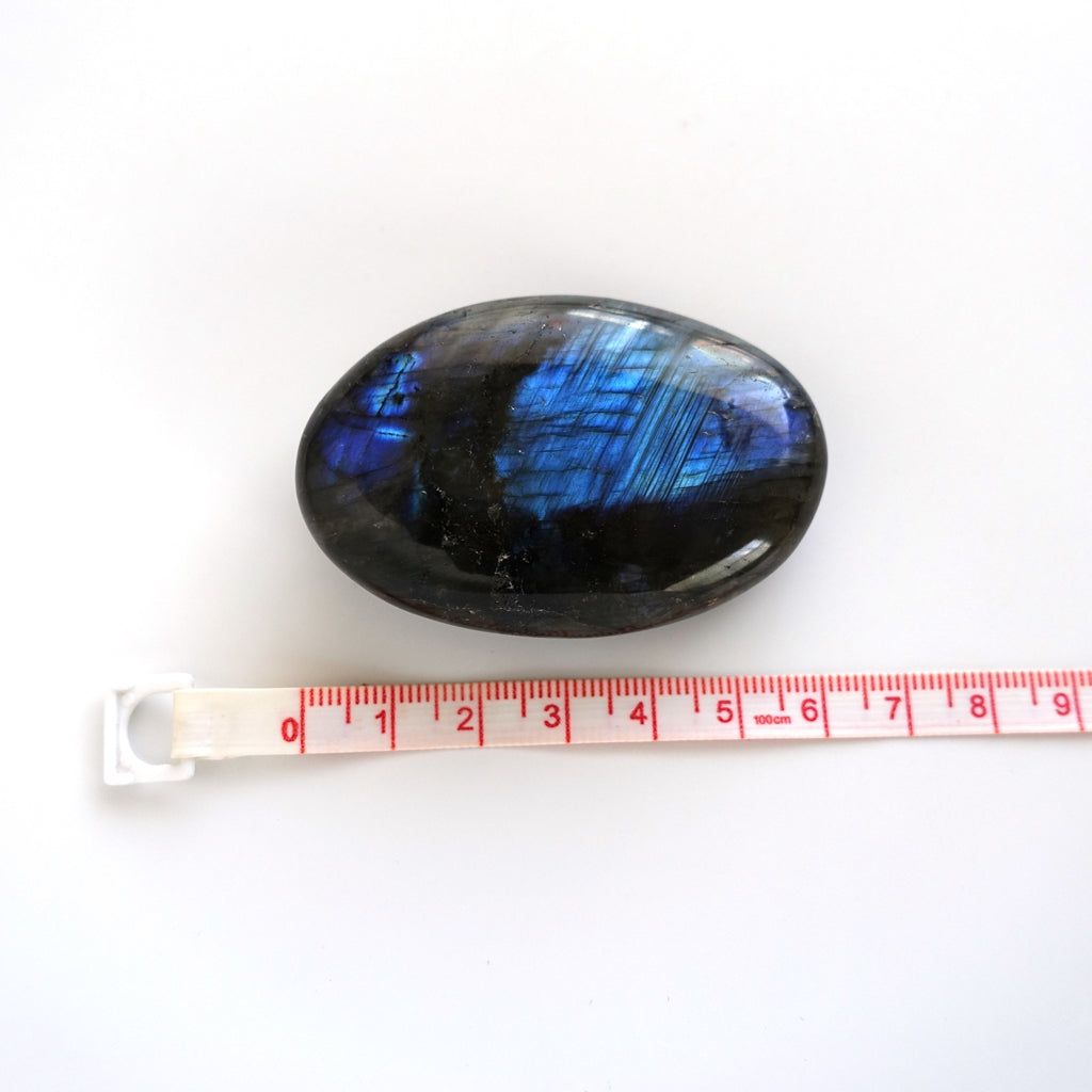 ラブラドライト タンブル/ペーパーウェイト《60mm/想像力・ひらめき》