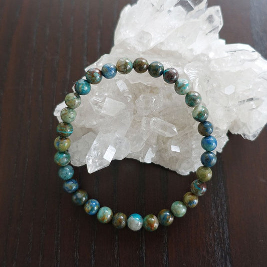 クリソコラ ブレスレット《184mm/豊かな愛情・癒し・地球のリズム》【ポスト投函対応可能商品】