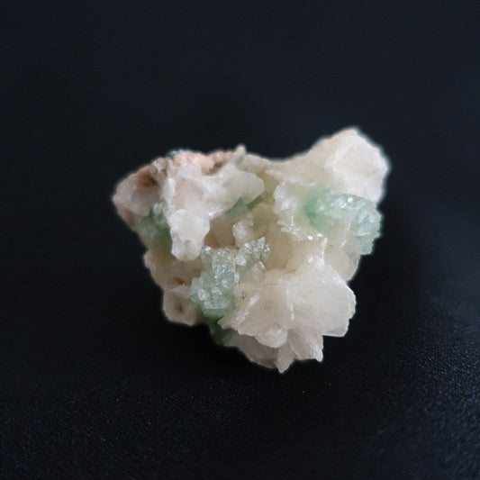 グリーンアポフィライト＆スティルバイト/ヒューランダイト 共生鉱物 原石《38.7g/レア！》