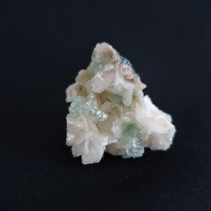 グリーンアポフィライト＆スティルバイト/ヒューランダイト 共生鉱物 原石《38.7g/レア！》