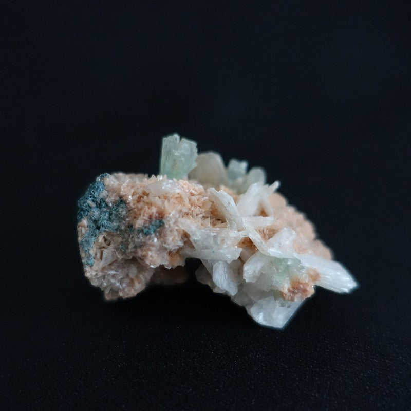 グリーンアポフィライト＆スティルバイト/ヒューランダイト 共生鉱物 原石《29.3g/レア！》