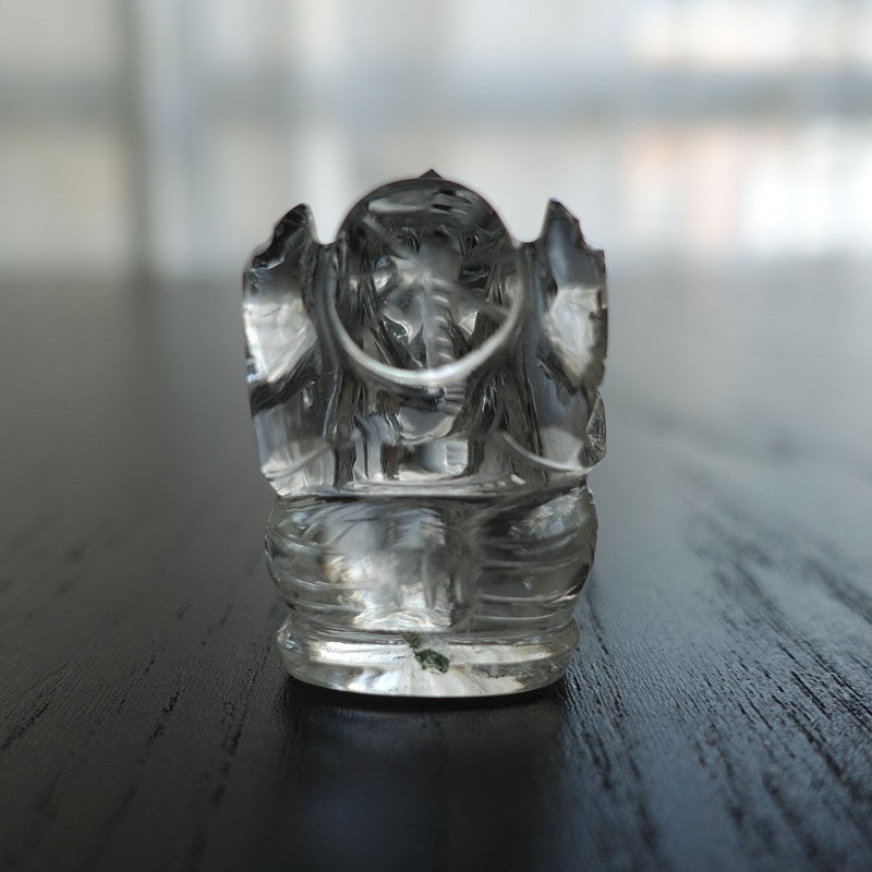 水晶製ガネーシャ彫刻《31mm/14g》 – 【パワーストーン専門店】ハナレイ