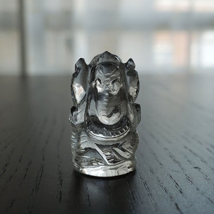 水晶製ガネーシャ彫刻《32mm/15.1g》