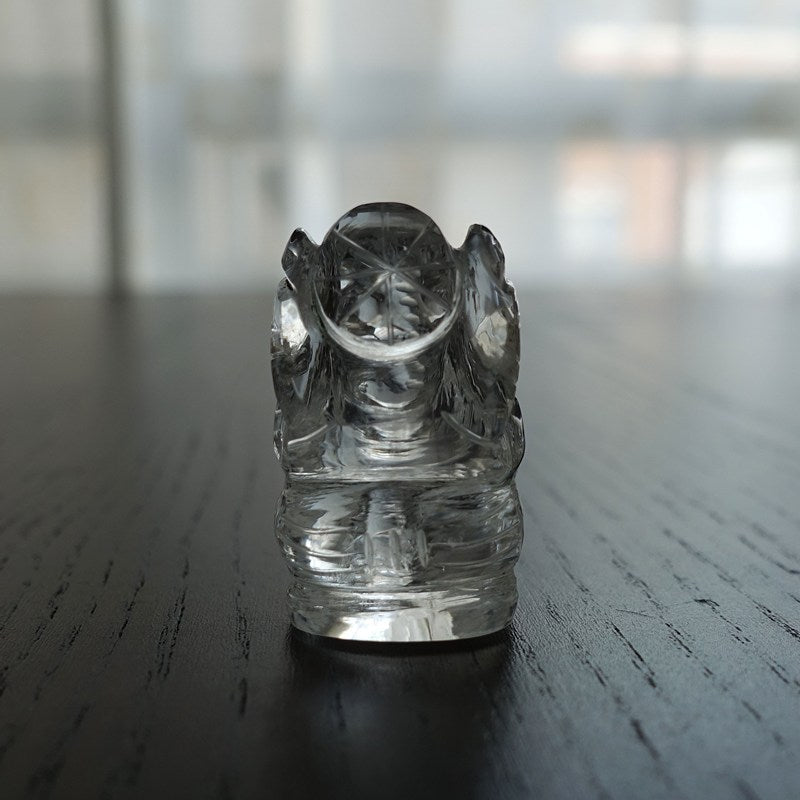 水晶製ガネーシャ彫刻《32mm/15.1g》