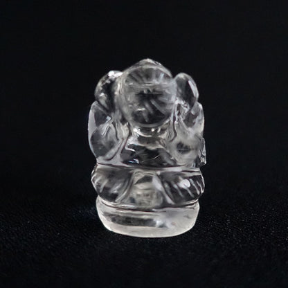 【送料無料】ヒマラヤ水晶ガネーシャ像（ガネーシュヒマール産/31mm15.2g）富・智恵・学問・商売繁盛の守り神