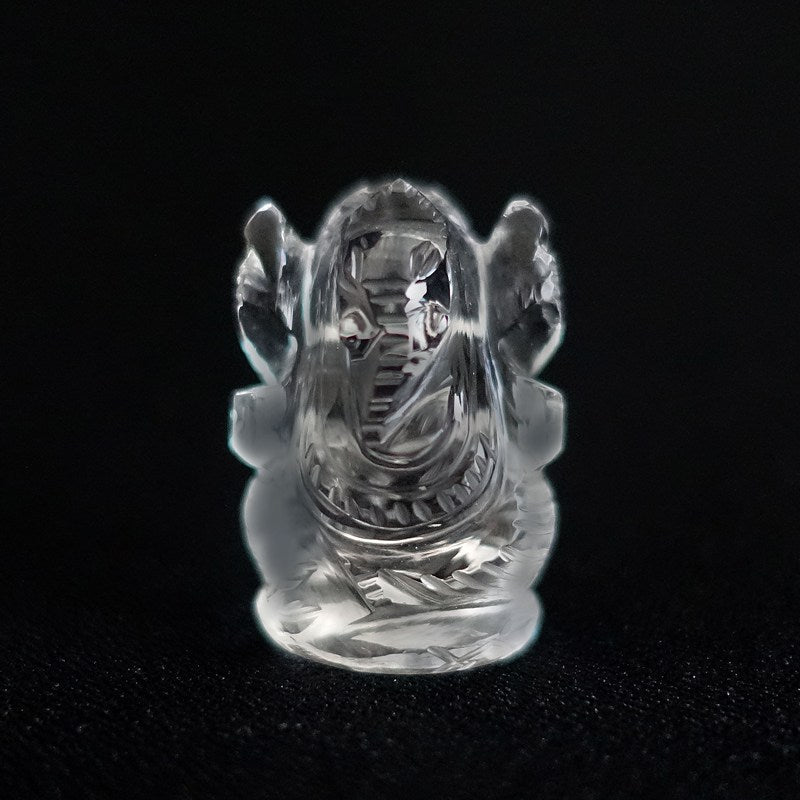 水晶ガネーシャ像《30.5mm/15.2g》富・智恵・学問・商売繁盛の守り神