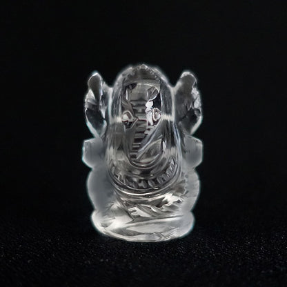 水晶ガネーシャ像《30.5mm/15.2g》富・智恵・学問・商売繁盛の守り神