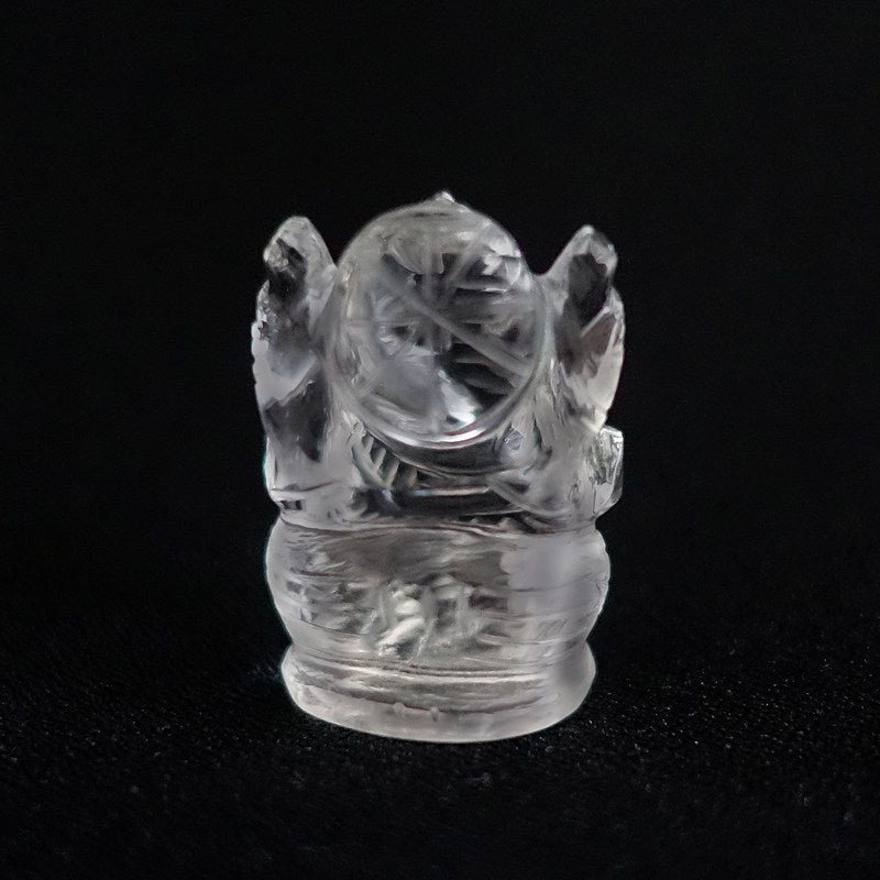 水晶ガネーシャ像《30.5mm/15.2g》富・智恵・学問・商売繁盛の守り神