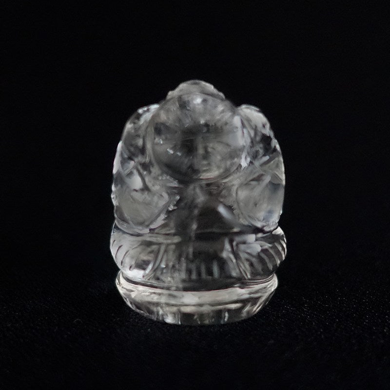 【送料無料】ヒマラヤ水晶ガネーシャ像（ガネーシュヒマール産/32mm21.7g）富・智恵・学問・商売繁盛の守り神