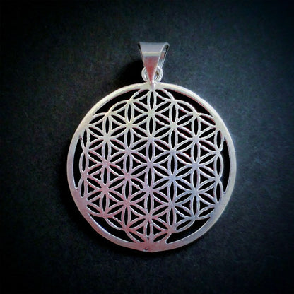 フラワーオブライフペンダントトップ《39mm/真鍮/神聖幾何学模様》Flower of Life【ポスト投函対応可能商品】