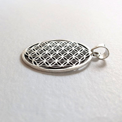 フラワーオブライフペンダントトップ《39mm/真鍮/神聖幾何学模様》Flower of Life【ポスト投函対応可能商品】