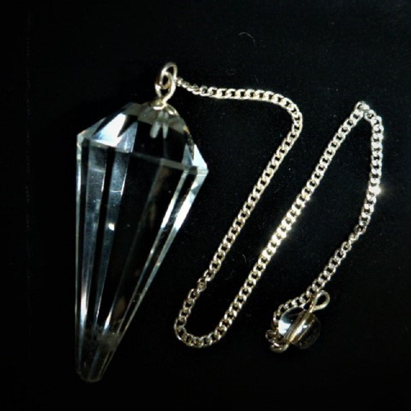 ヒマラヤ水晶/インド産》ペンデュラム(ダウジング)12角錐 透明