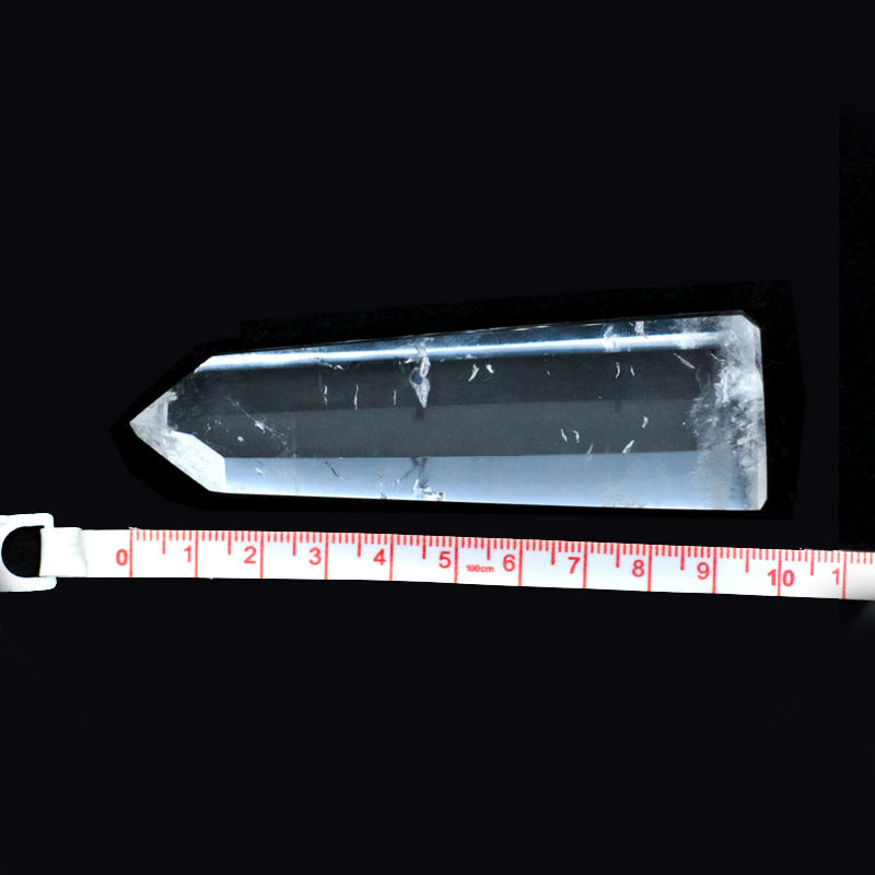 【送料無料】水晶ポイント（ブラジル産/ポリッシュ）《レインボー入り》96.5mm/125g