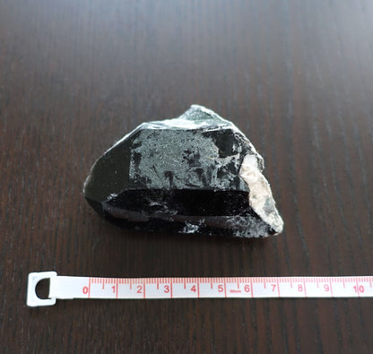 モリオン原石《最強の魔除け＆グラウンディングに》75mm/124.5g（チベット産）
